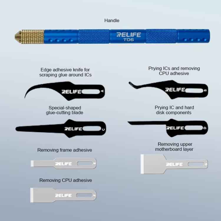 Multi-functional Mobile Phone Repair Blade Set Pry IC Chip CPU Layers Scrape Edge Rubber Degumming Tool