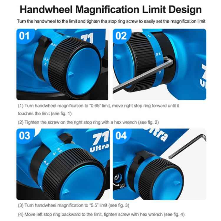 SUNSHINE 71 Ultra-B11 Cell Phone Repair Trinocular Microscope Staggered / Continuous Zoom HD Microscope