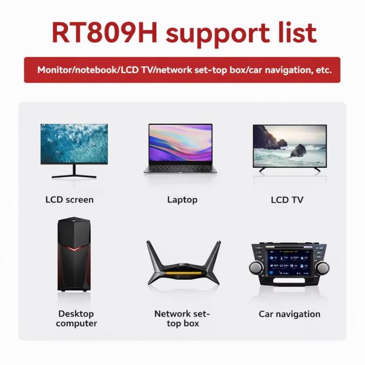 RT809H Universal Programmer EMMC Online ISP Reader/Writer For LCD TV & Laptop, RT809H