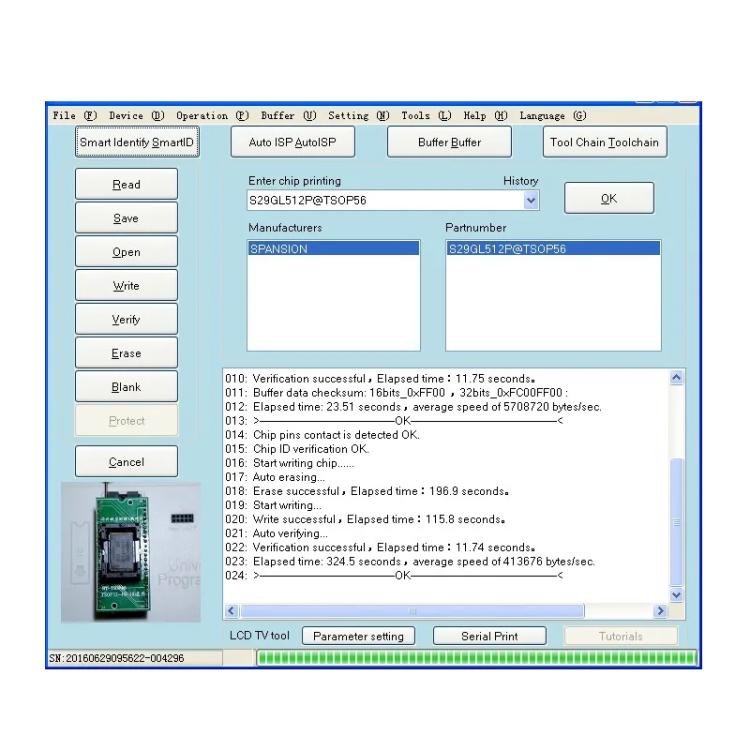 RT809H Universal Programmer EMMC Online ISP Reader/Writer For LCD TV & Laptop, RT809H