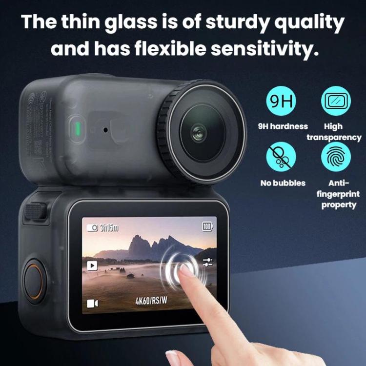 For DJI Osmo Nano CYNOVA HD Scratch-Resistant Tempered Glass Screen Protector, For DJI Osmo Nano 2 sets