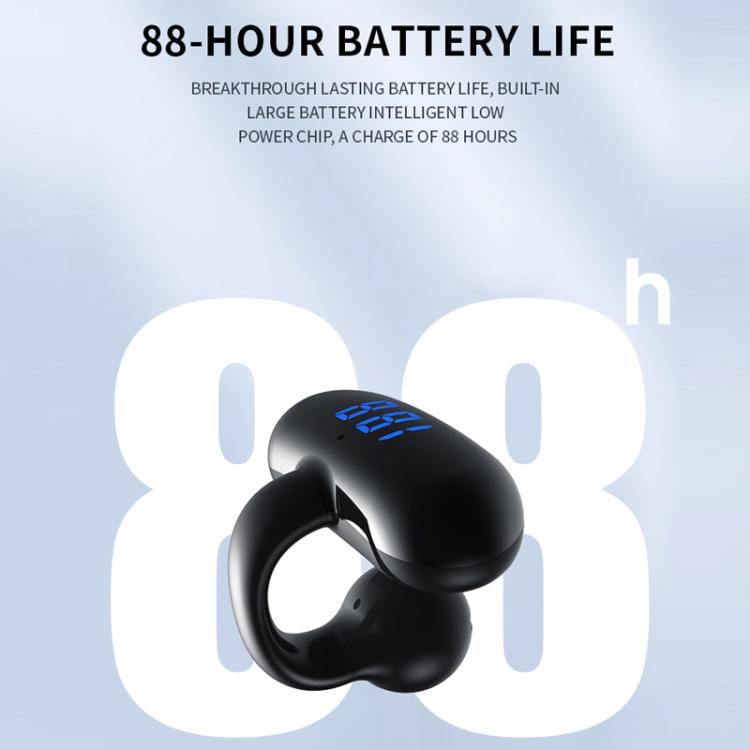 Clip-on Bluetooth Headphones Digital Display Air Conductive Technology