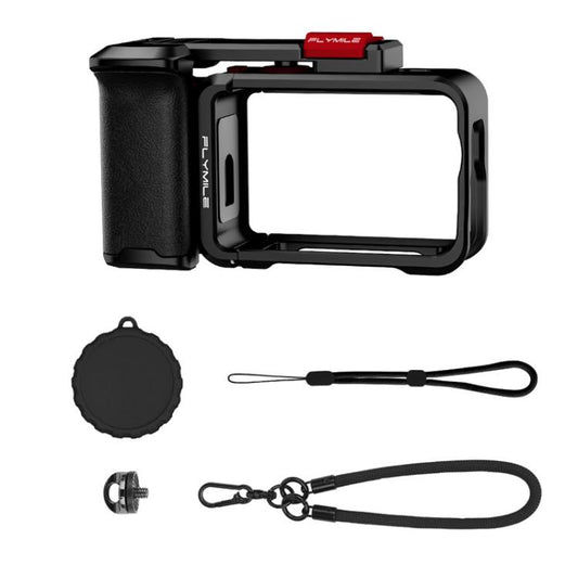 For DJI Osmo Action 6 Flymile Extended Cage Protective Frame Kit, AC6016 Black