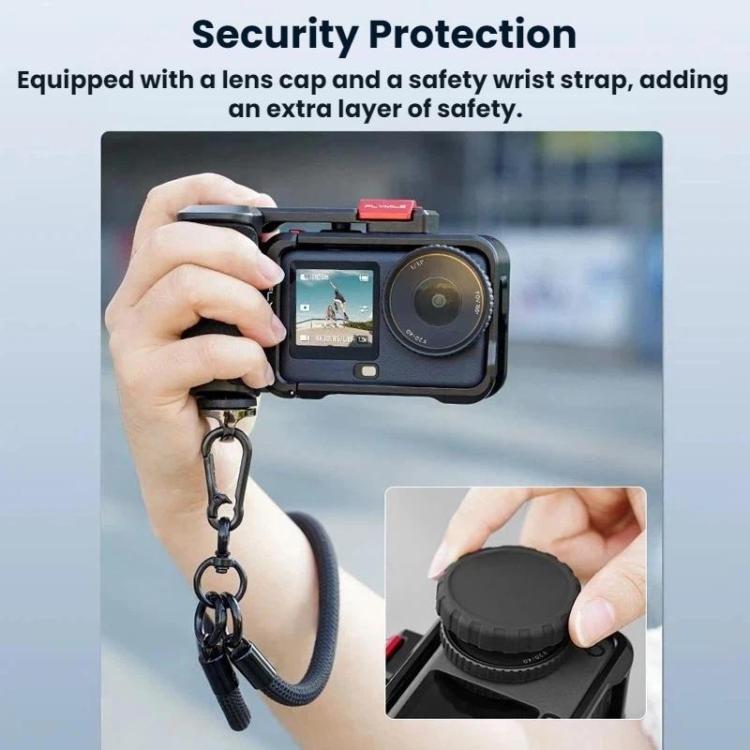 For DJI Osmo Action 6 Flymile Extended Cage Protective Frame Kit, AC6016 Black