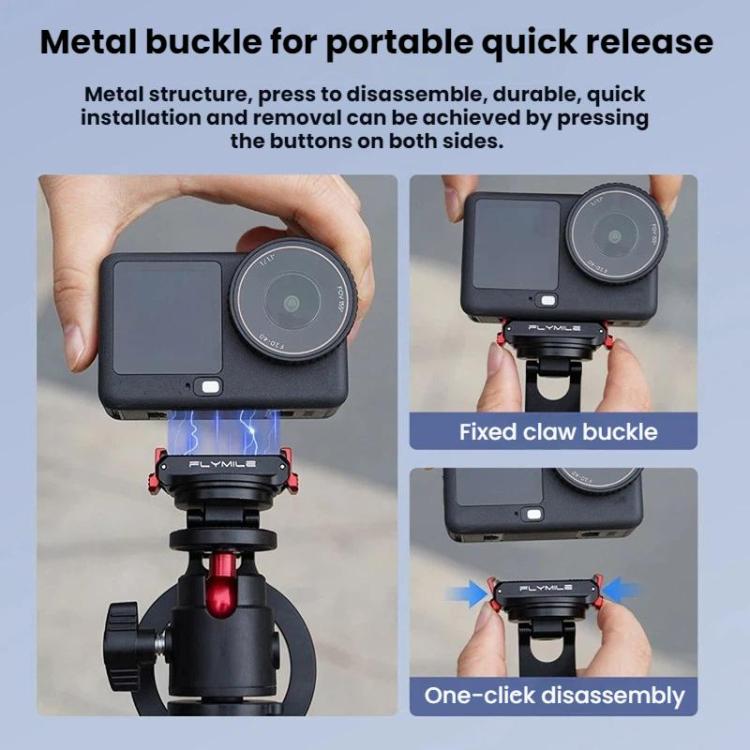 For DJI Osmo Action 6 / Nano Flymile Bidirectional Magnetic Bracket Extension Clip