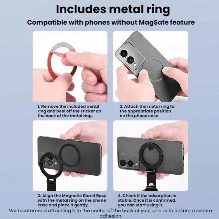 For DJI Osmo Action 6 / Nano Flymile Bidirectional Magnetic Bracket Extension Clip