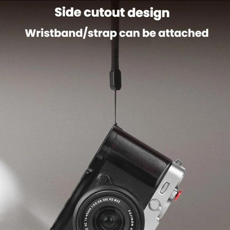 For Fujifilm X-E5 Flymile Camera L-Shaped Cold Shoe Mount For One-Handed Shooting, Black Ebony, Silver Walnut