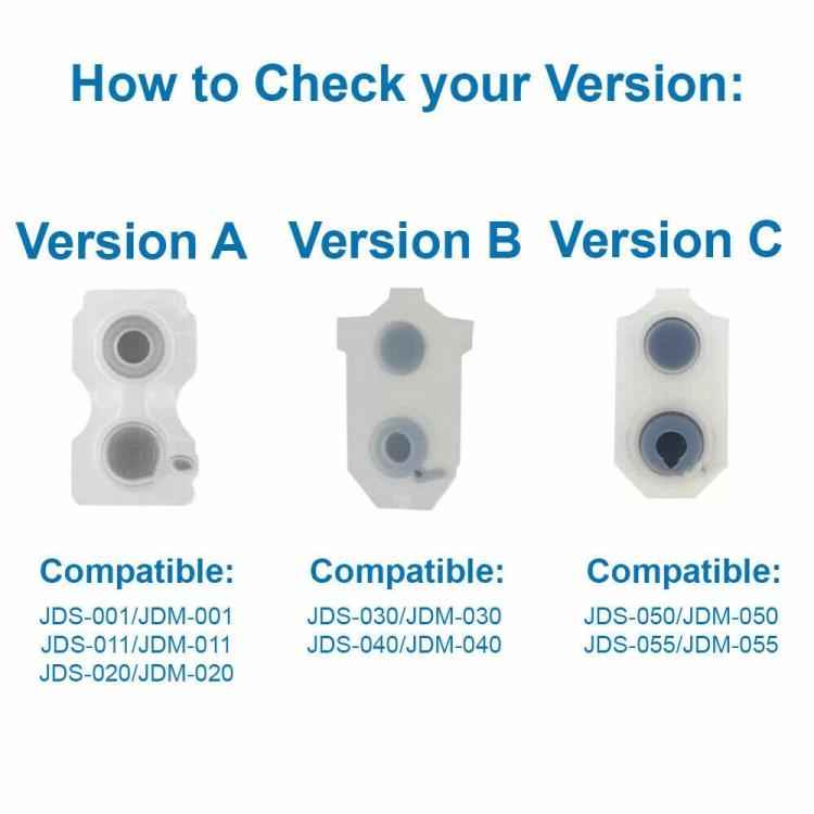 Gamepad Conductive Rubber Button Soft Pad, For PS2 10sets, For PS3 10sets, For PS4 10sets 1.0, For PS4 10sets 2.0, For PS4 10sets 3.0/4.0, For PS4 10sets 5.0