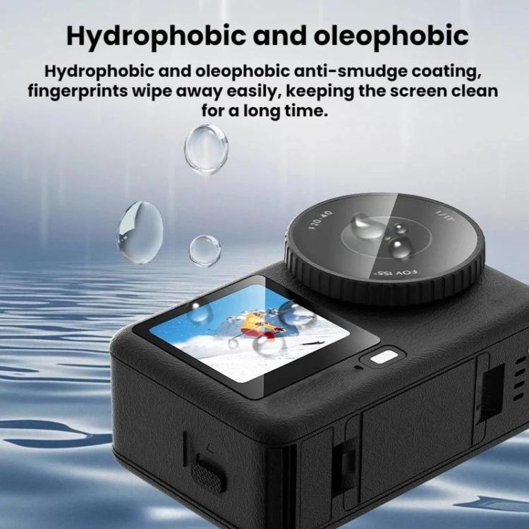 For DJI Osmo Action 6 Flymile Camera Lens HD Tempered Glass Screen Protector