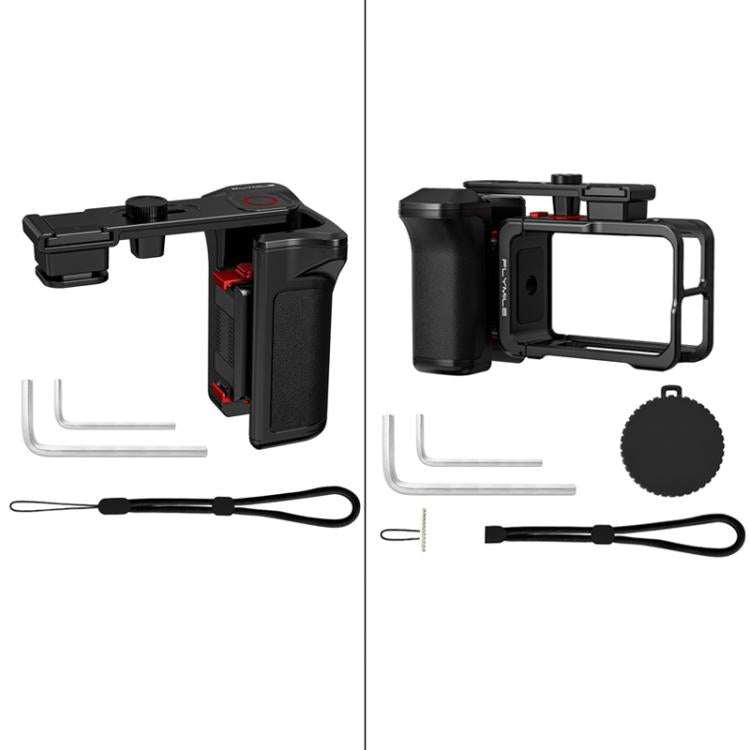 For DJI Osmo Action 4 / 3 / 5 Pro Flymile Adapter Extended Rabbit Cage Accessory, Handle, Set Plastic Version