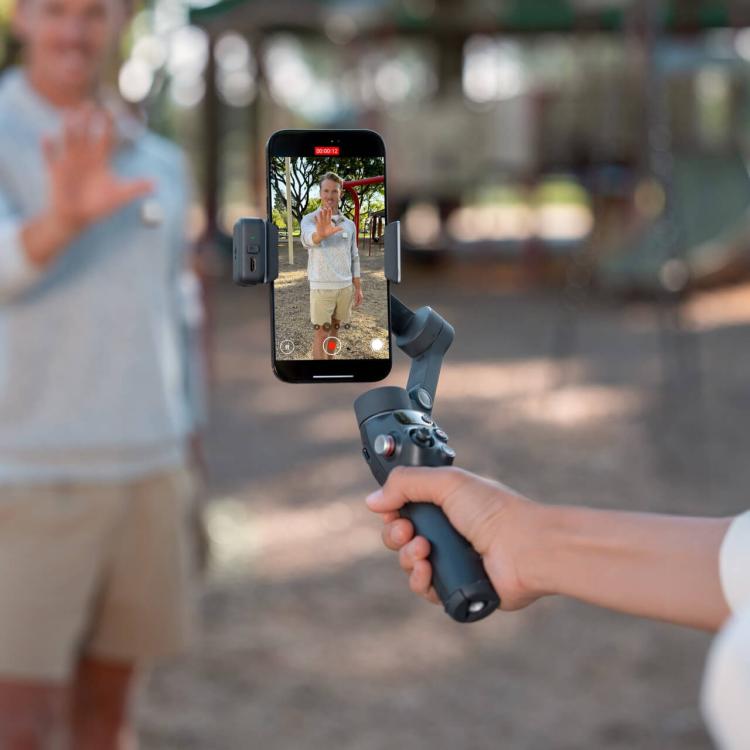 Original Osmo Mobile 8 Vlog Combo With Mic Mini Transmitter, Vlog Combo White, Vlog Combo Black