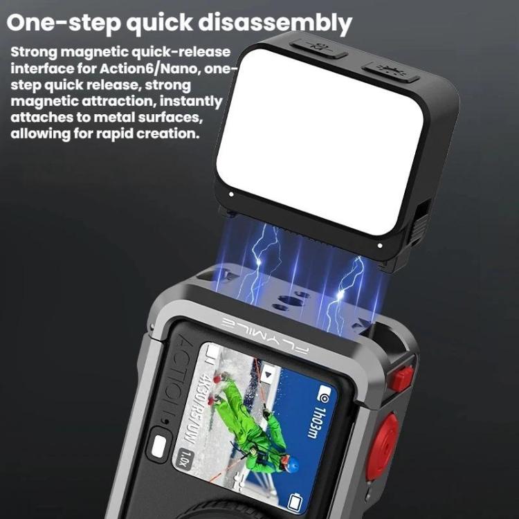 For DJI Osmo Aciton 6 / Osmo Nano Flymile Magnetic Selfie Light, For DJI Osmo Aciton 6 / Osmo Nano