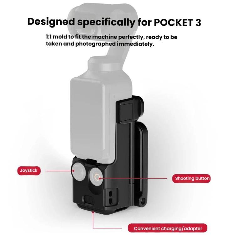For DJI Osmo Pocket 3 Magnetic Mount Base Holder 180-Degree Adjustable Stand For Stable Vlogging