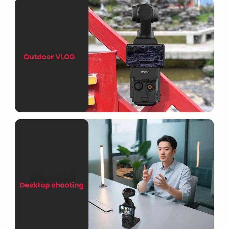 For DJI Osmo Pocket 3 Magnetic Mount Base Holder 180-Degree Adjustable Stand For Stable Vlogging