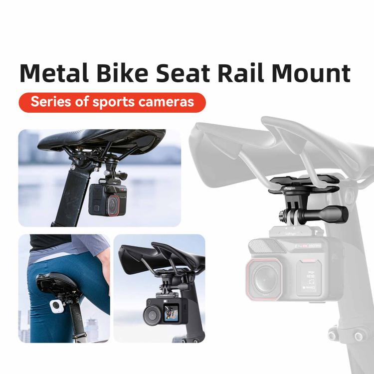 aMagisn  Universal Bike Seat Rail Mount for Action Cameras Bike Seat Clamp