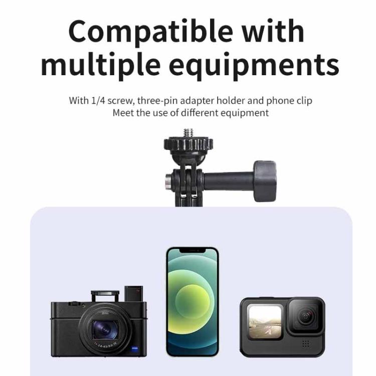 TELESIN 0.9M Selfie Stick Monopod Tripod Compatible With Action Cameras And Smartphones, Aluminum Alloy Tripod, Plastic Tripod