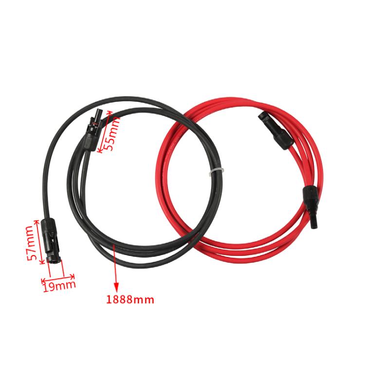 1pair MC4 Solar Photovoltaic Extension Cable For RVs, MC4 Extension Cable
