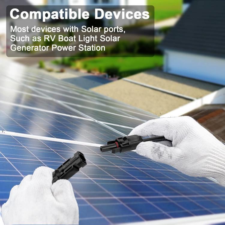 1pair MC4 Solar Photovoltaic Extension Cable For RVs, MC4 Extension Cable
