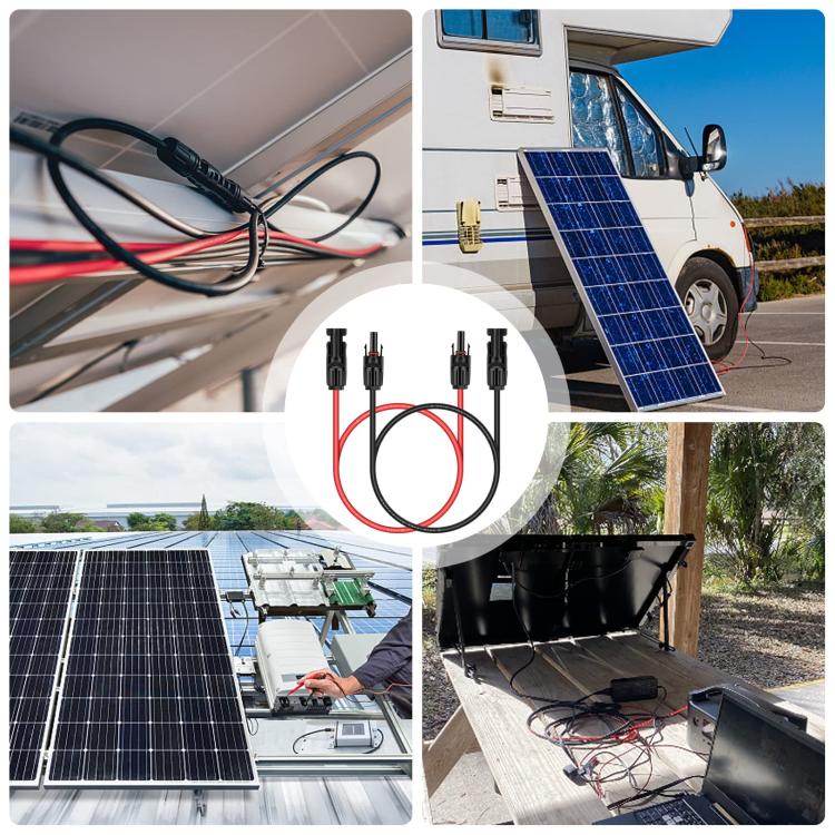 1pair MC4 Solar Photovoltaic Extension Cable For RVs, MC4 Extension Cable