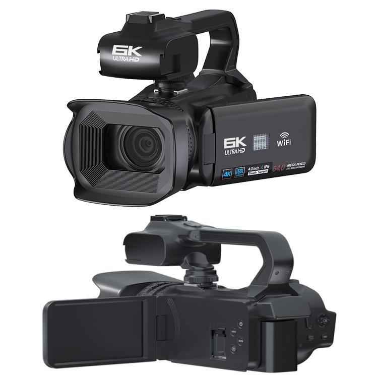 64MP 6K 18X Digital Zoom Ultra HD Video Camera With 4-Inch Touch Screen Camcorder, 6K 16G With Mic, 6K 32G With Mic