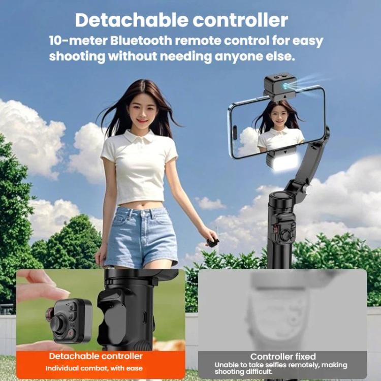 Selfieshow M02 Anti-Shake Handheld Gimbal With Face Tracking 3-Axis Tracking Stabilizer, Standard, Premium Edition
