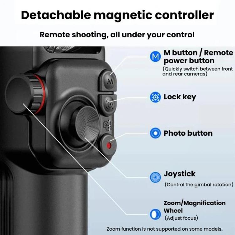 Selfieshow M02 Anti-Shake Handheld Gimbal With Face Tracking 3-Axis Tracking Stabilizer, Standard, Premium Edition