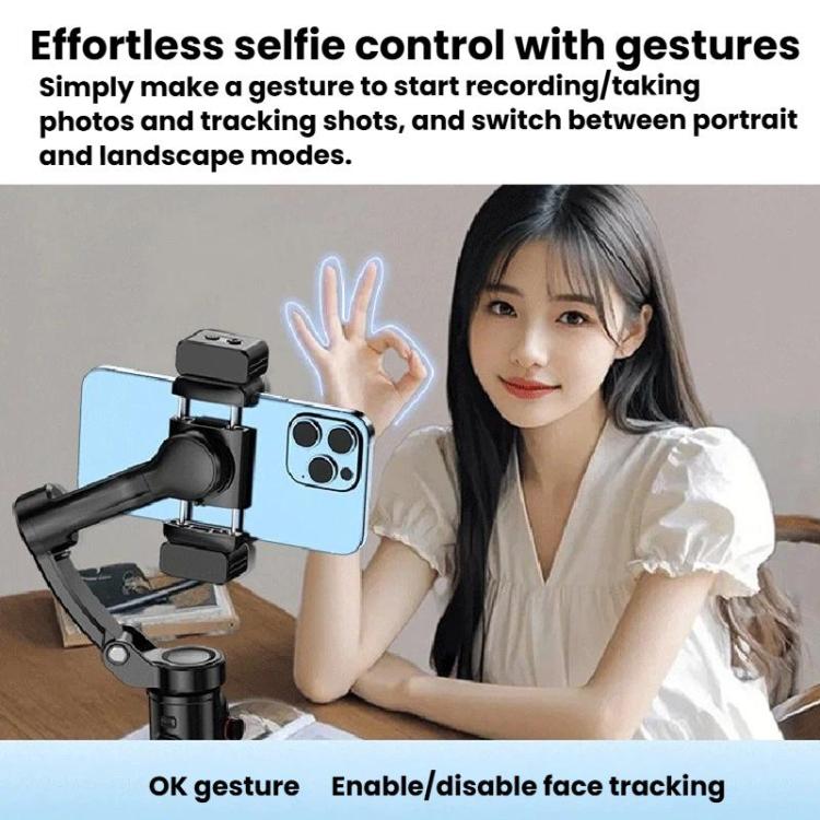 Selfieshow M02 Anti-Shake Handheld Gimbal With Face Tracking 3-Axis Tracking Stabilizer, Standard, Premium Edition