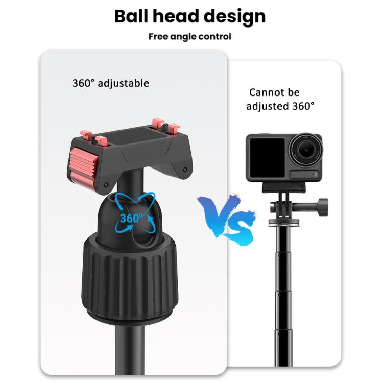 Magnetic Quick-Release Selfie Stick Tripod for Insta360 X5 / Ace Pro 2 / Ace Pro with 360-Degree Rotation, for Insta360 X5, Ace Pro 2, Ace Pro