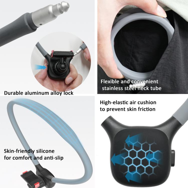 Magnetic Quick-Release Neck Mount For DJI Osmo 360 / Action 5 Pro/ 4 / 3 with 360-Degree Rotating Ball Head & Chest Strap, Neck Mount