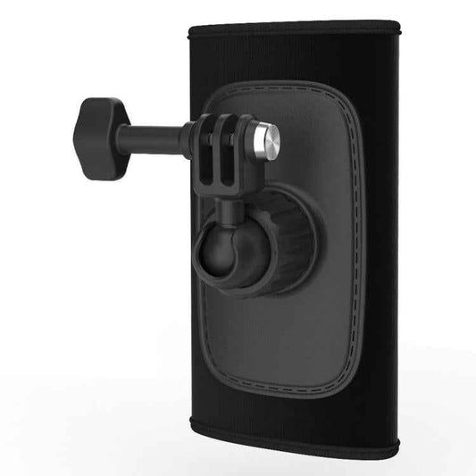 Universal Shoulder Strap Mount For Action Cameras With 360-Degree Rotating Ball Head Hands-Free POV Shooting