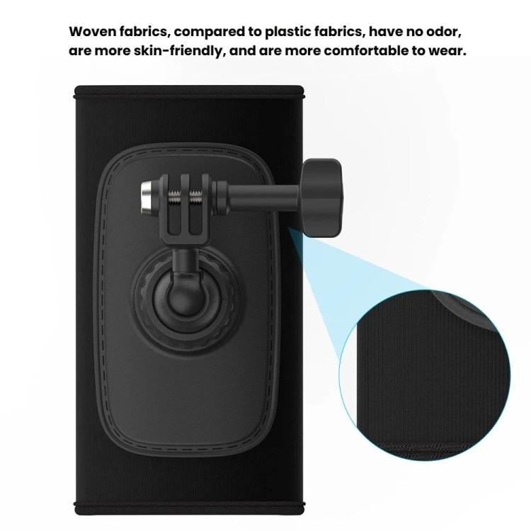 Universal Shoulder Strap Mount For Action Cameras With 360-Degree Rotating Ball Head Hands-Free POV Shooting