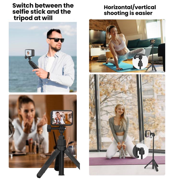 19-43cm Mini Handheld Selfie Stick Tripod with 360-degree Rotating Ball Head for for DJI, Insta360, GoPro and Other Action Cameras, 2-claw version