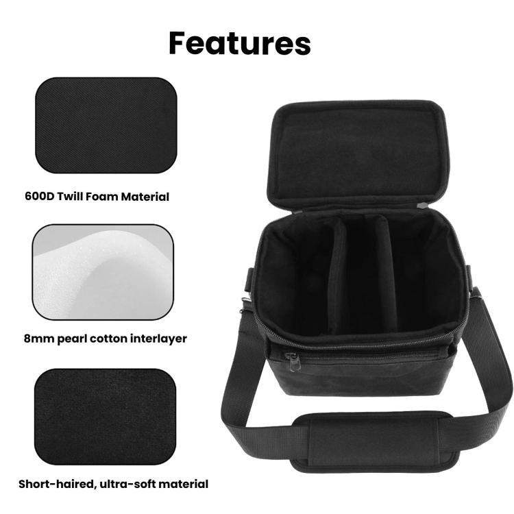 Universal DSLR Camera Bag Portable Shoulder Messenger Bag With Double Plush Dividers, DSLR Camera Bag