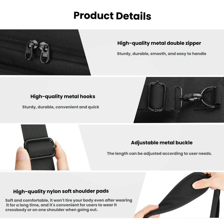 Universal DSLR Camera Bag Portable Shoulder Messenger Bag With Double Plush Dividers, DSLR Camera Bag