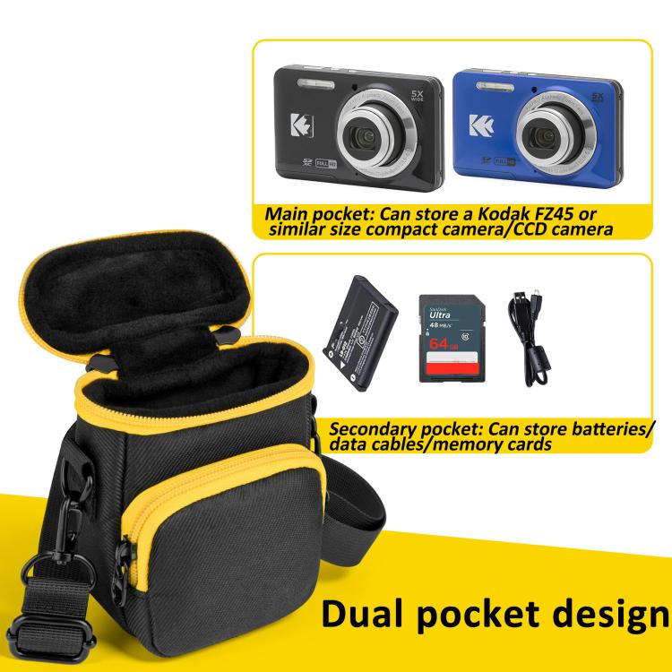Portable Camera Carrying Case For Kodak FZ45 CCD Cameras Dual Use Shoulder/Belt Bag, CCD Camera Bag