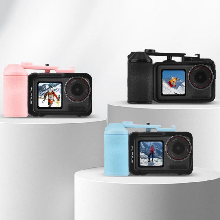 For DJI Osmo Action 3 / 4 / 5 Pro Camera Cage Shutter Grip