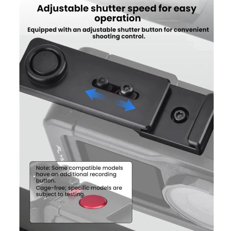 For DJI Osmo Action 3 / 4 / 5 Pro Camera Cage Shutter Grip