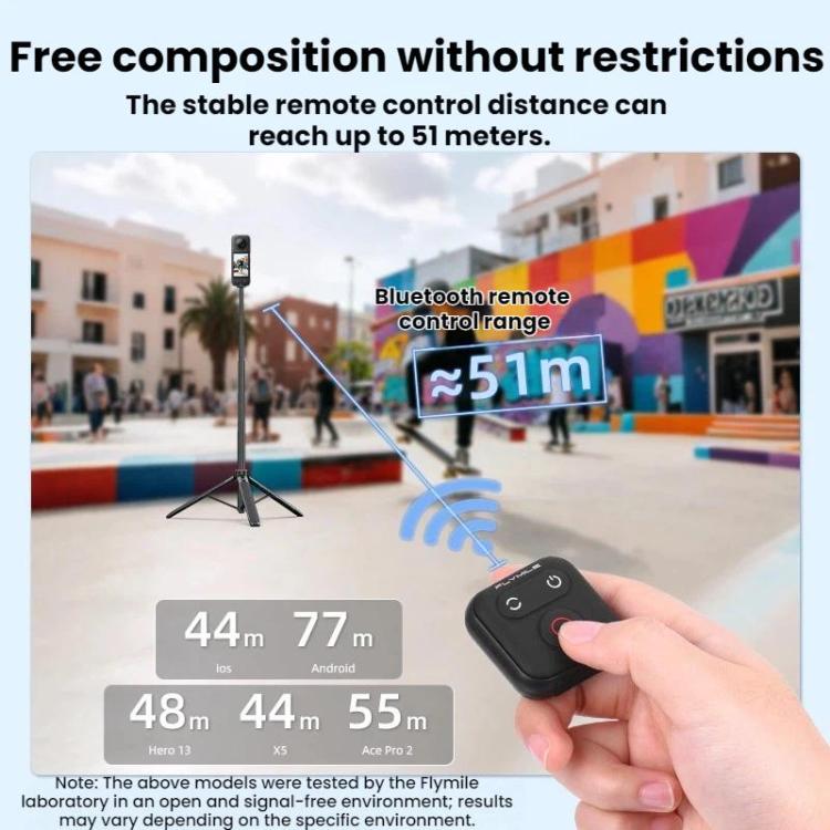 Flymile For Action Cameras 51M Smart Bluetooth Controller