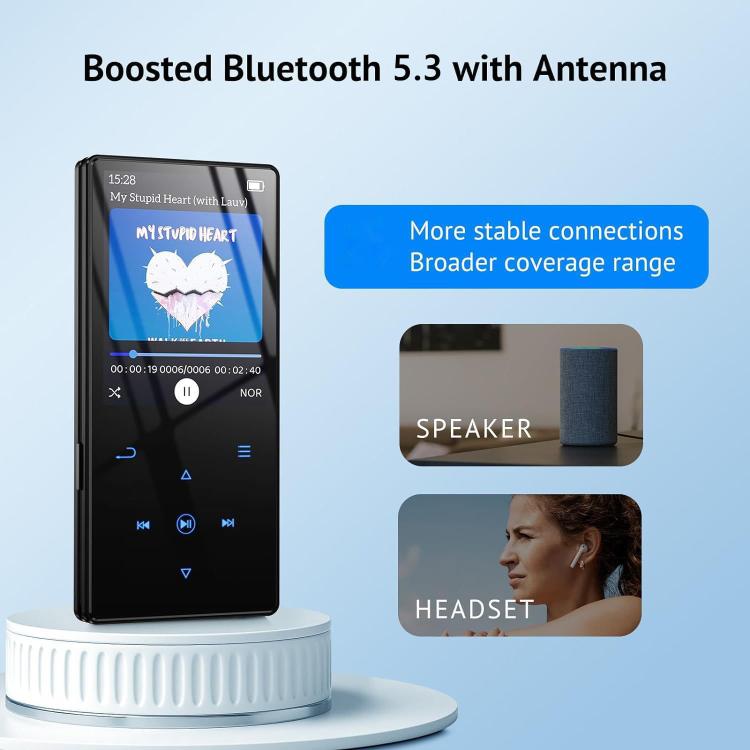 M2 Bluetooth MP3 Music Player With FM Radio External Speaker, 4GB, 8GB, 16GB, 32GB, 64GB