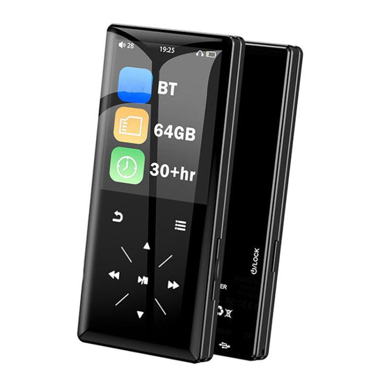 A8 Music Speaker With Card Slot Hi-Fi Lossless MP3 Touchscreen Bluetooth FM Video Player Novel Reader, 4GB, 8GB, 16GB, 32GB, 64GB