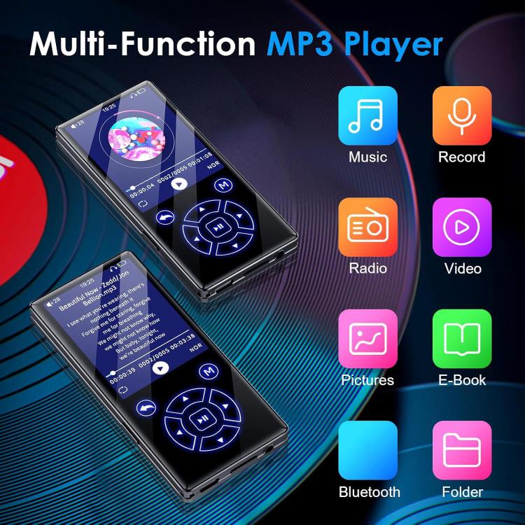 P3 Music MP3 Player Bluetooth Touchscreen Radio MP4, 4GB, 8GB, 16GB, 32GB, 64GB