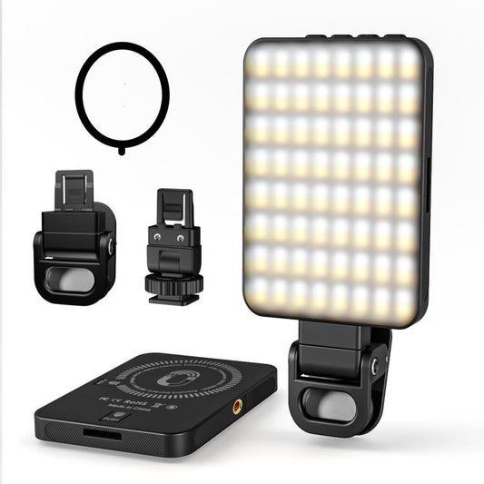 128LEDs Magnetic Selfie Light LED Fill Light for Video Conferencing, Live Streaming, Cameras, Phones & Laptops