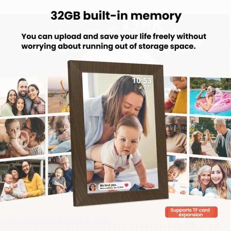 MSR-F1004 10.1 Inch WiFi-Enabled Auto-Rotating Smart Cloud Photo Frame IPS HD Touch Screen, US Plug, EU Plug