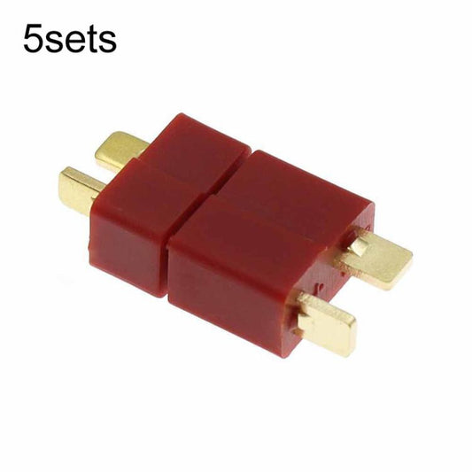 5sets T-Type Connector Plug Matching Socket, Male + Female