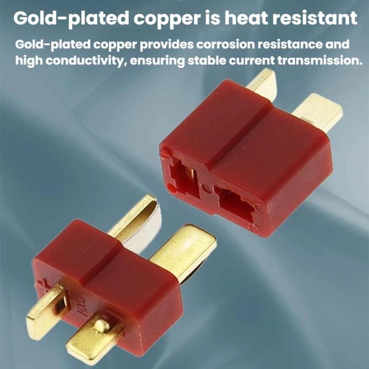 5sets T-Type Connector Plug Matching Socket, Male + Female