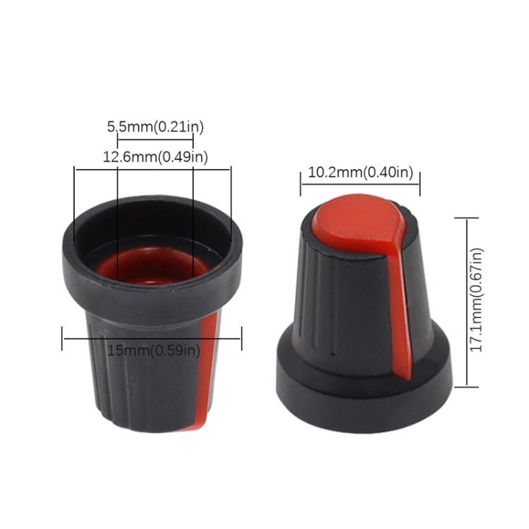 50pcs AG2 Switch Cap Knob Cover For Splined Shaft Potentiometer
