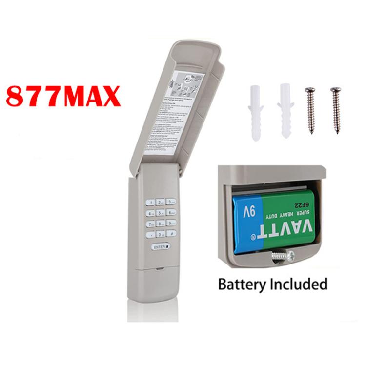 For Liftmaster 877MAX Garage Door Keypad Wireless Opener