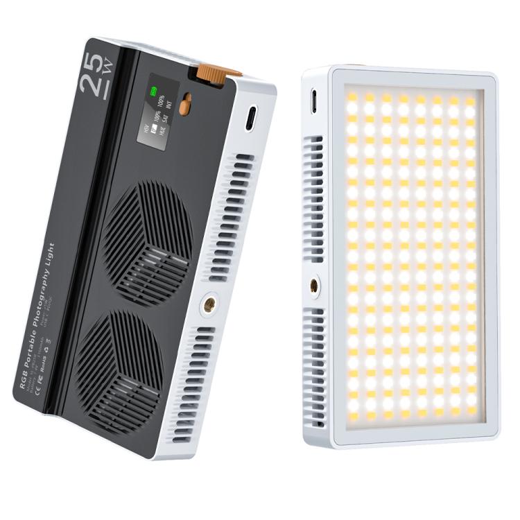 Mamen 25W Full-Color RGB Camera Outdoor Live Streaming Fill Light, 25R