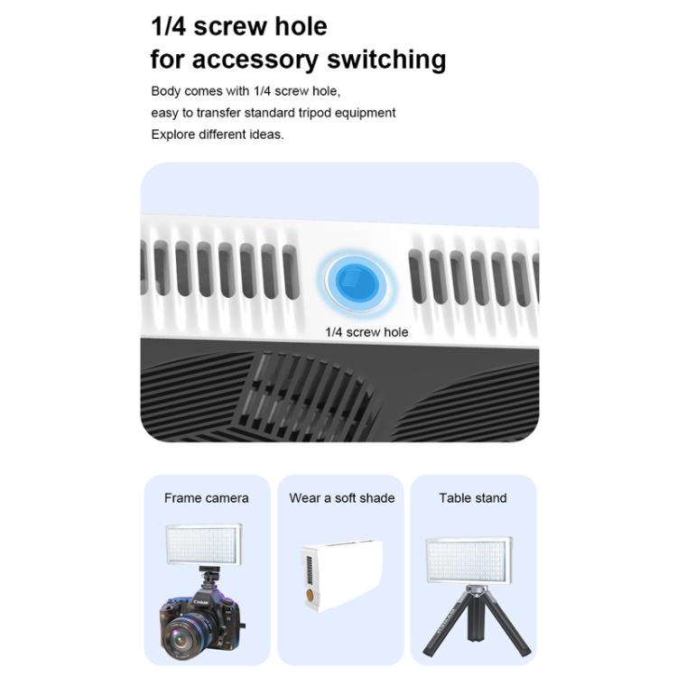 Mamen 25W Full-Color RGB Camera Outdoor Live Streaming Fill Light, 25R