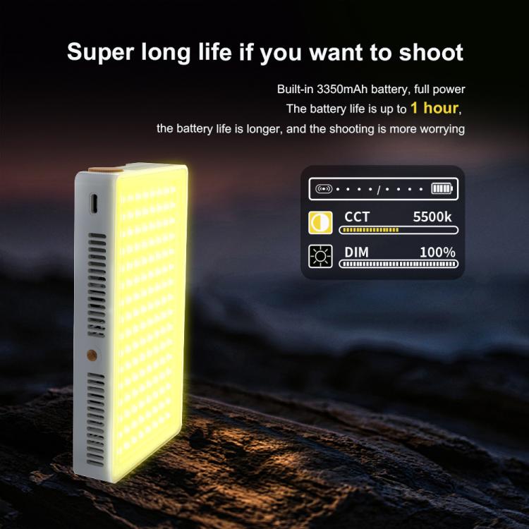 Mamen 25W Full-Color RGB Camera Outdoor Live Streaming Fill Light, 25R
